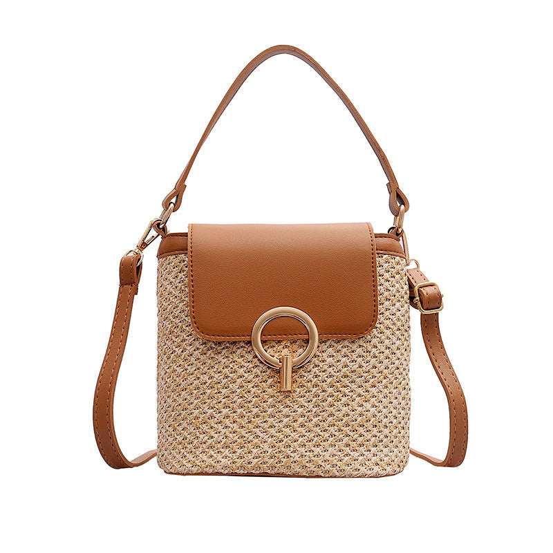 Chic and Natural: Small Straw Woven Purse for Effortless Stylish Summer Vibes