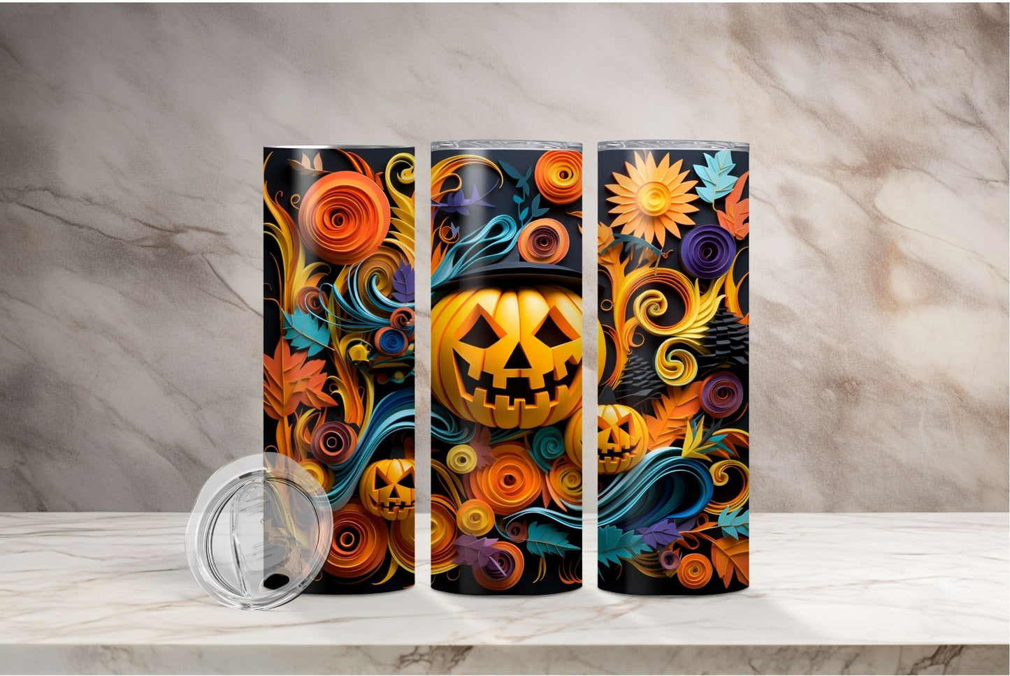 3D Halloween 20 oz Stainless Steel Double-wall insulated tumbler