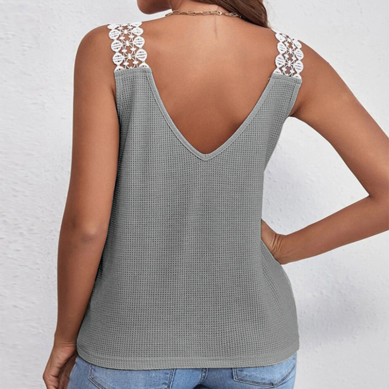 Enjoy your vacation in this Lace Tank Tops