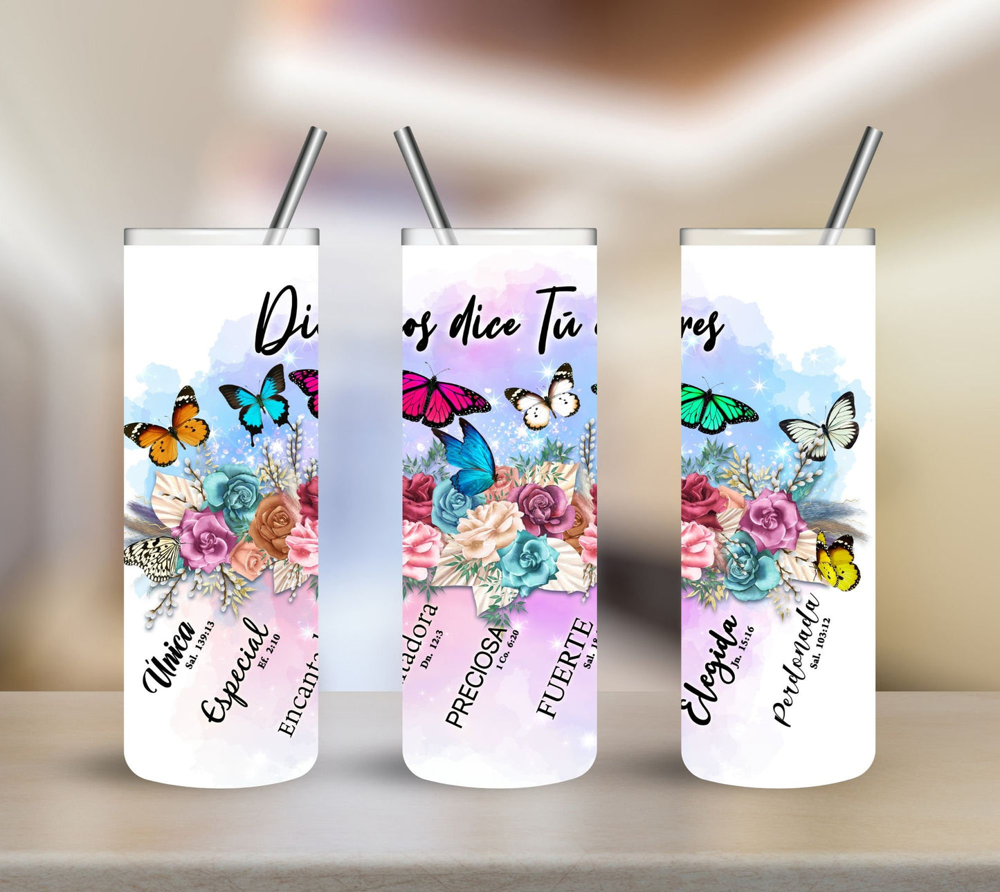 Dios dice tu eres... Tumbler, Christian inspired gift for her, 20 ounce travel tumbler, gift for her, Mothers day, strong woman themed cup