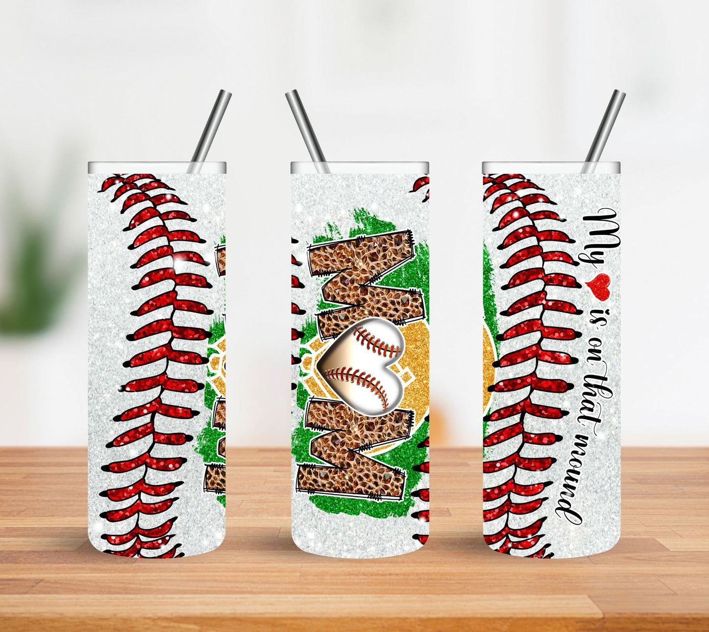 Baseball pitcher Mom, Personalized Tumbler, Gift for Baseball Mom,  Player number customized tumbler, custom tumbler, Gift for her