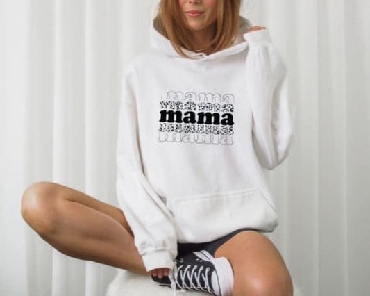 Mama Sweatshirt, Mama cheetah Sweatshirt,