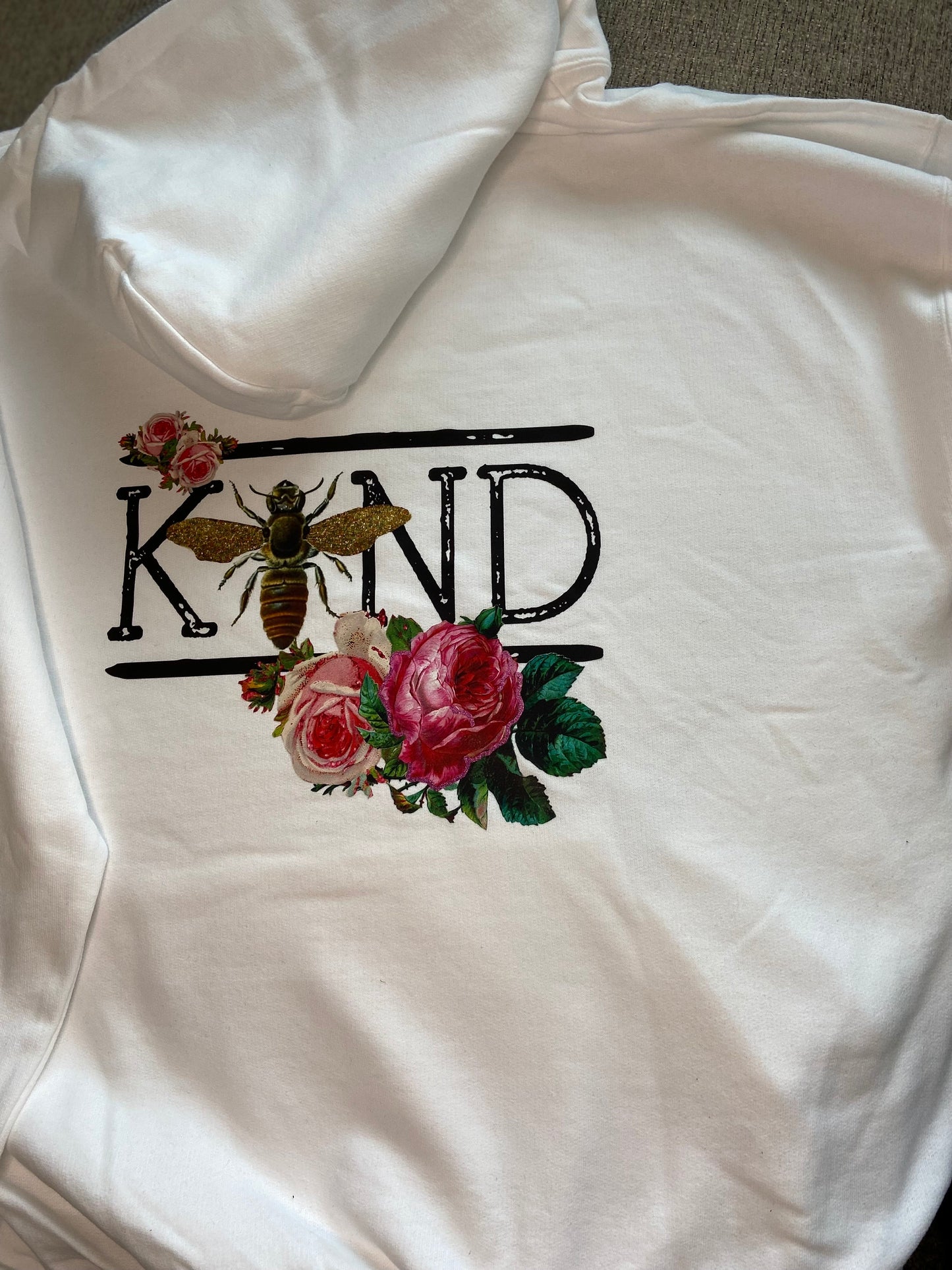 Bee Kind Shirt, Crew or Hoodie, front and back printed gift shirt, Trendy Graphic Hoodie, cottagecore Shirt