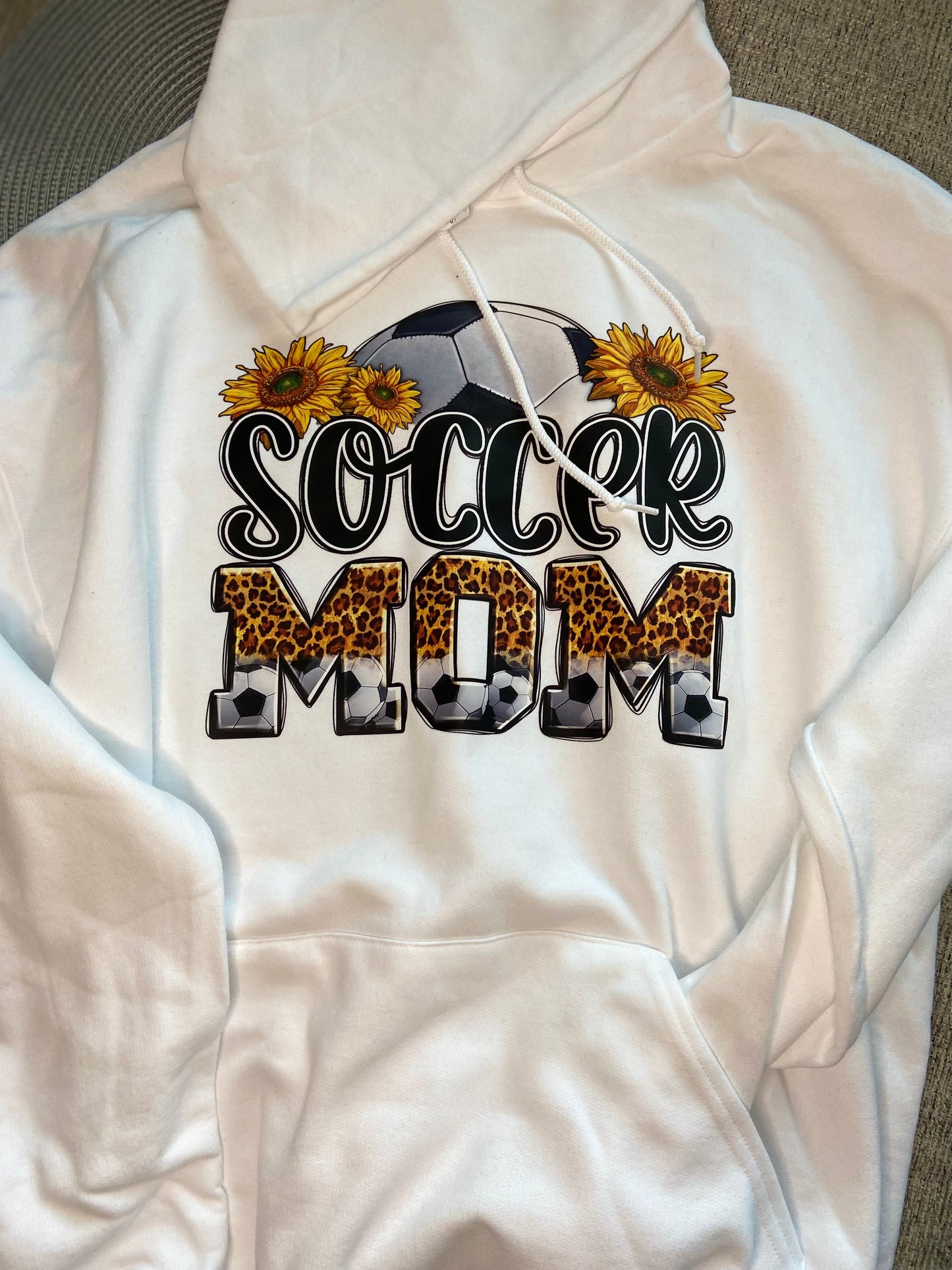 Soccer Mom Tee shirt, Crew or Hoodie Sweatshirt, Soccer Mom bright color print for the Proud soccer Mom, a Great Gift